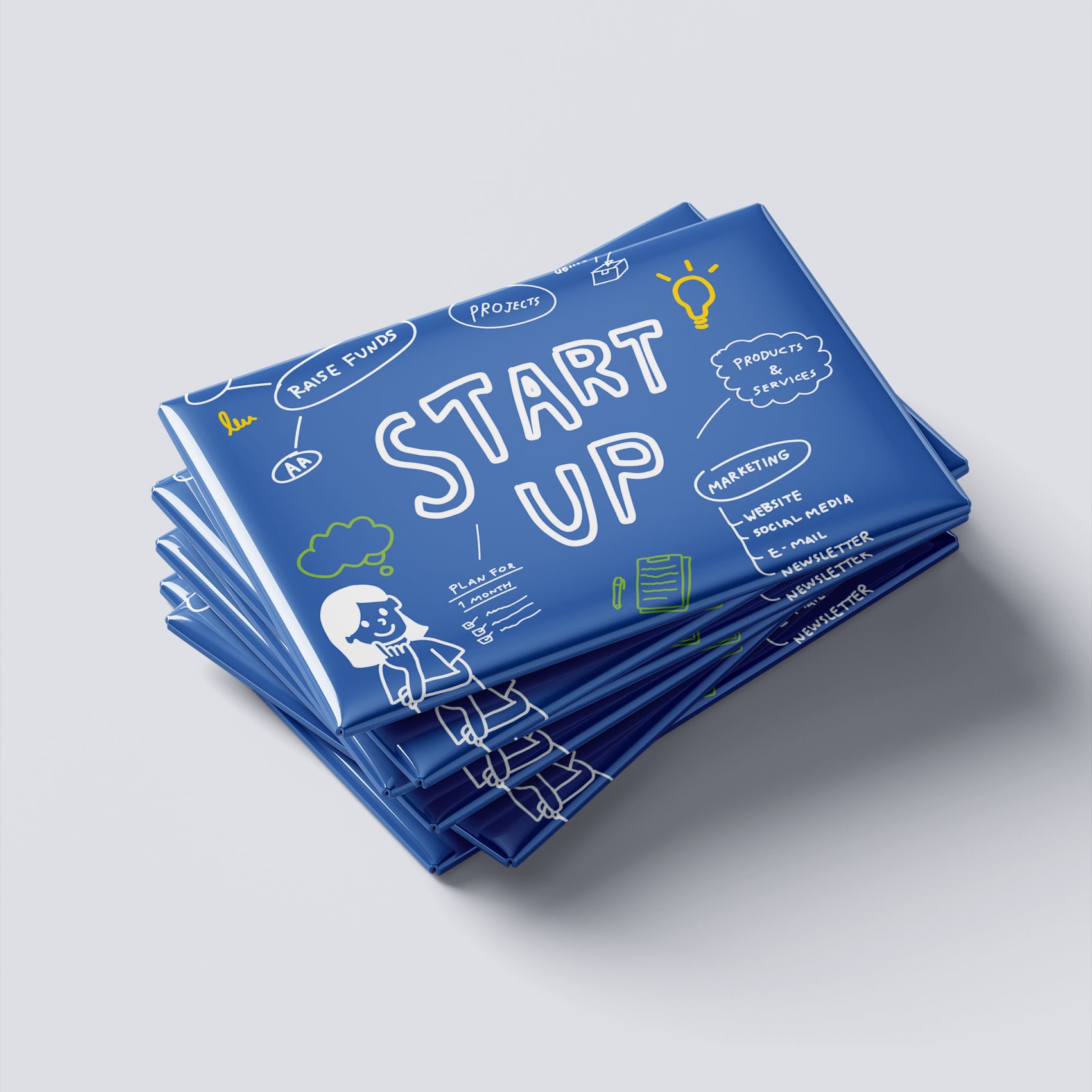 Magneți foto personalizați, set 8buc - Start Up