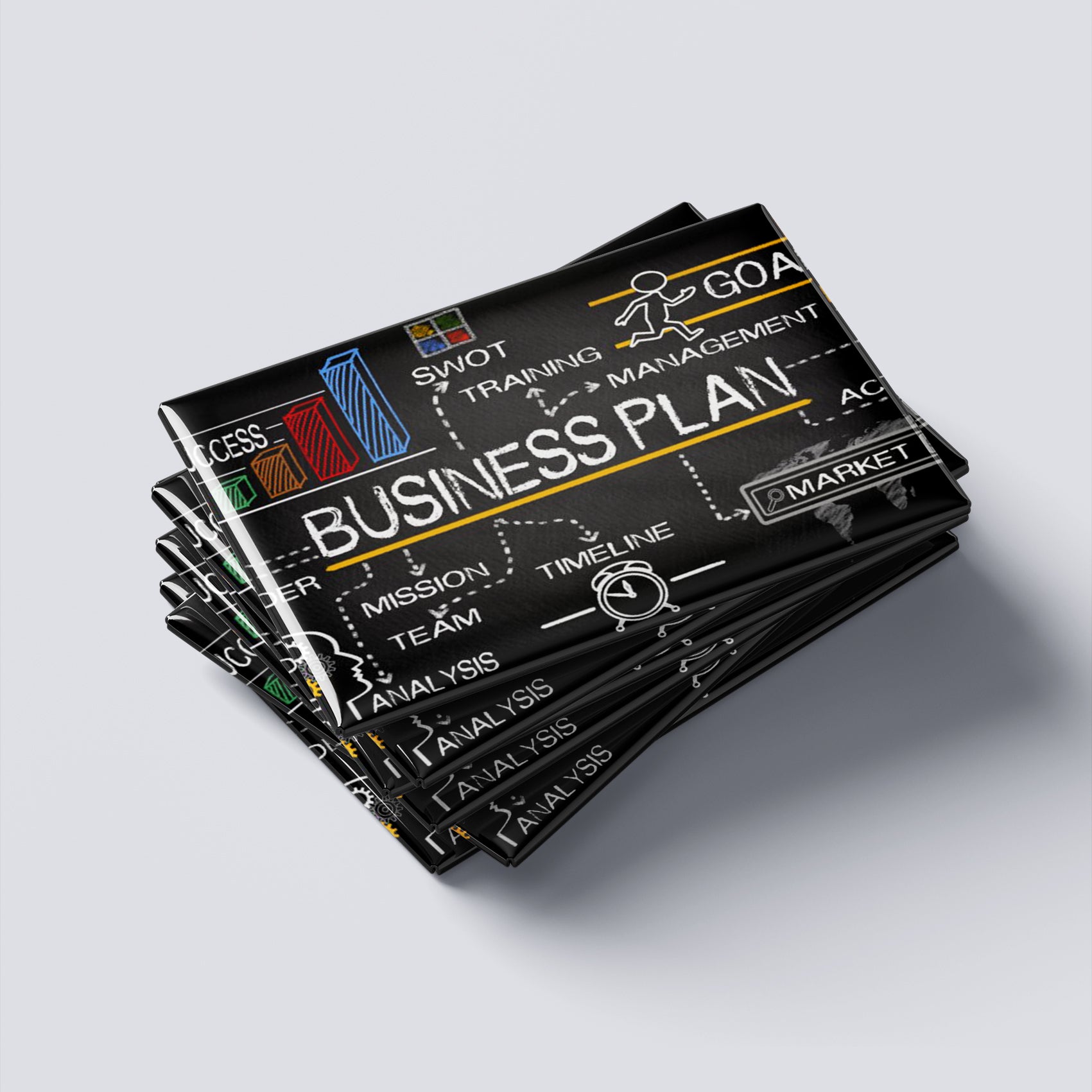 Magneți foto personalizați, set 8buc - Business Plan