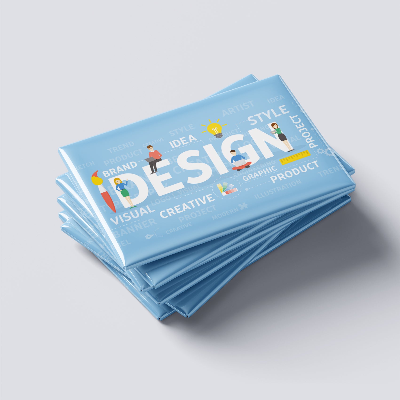 Magneți foto personalizați, set 8buc - Design
