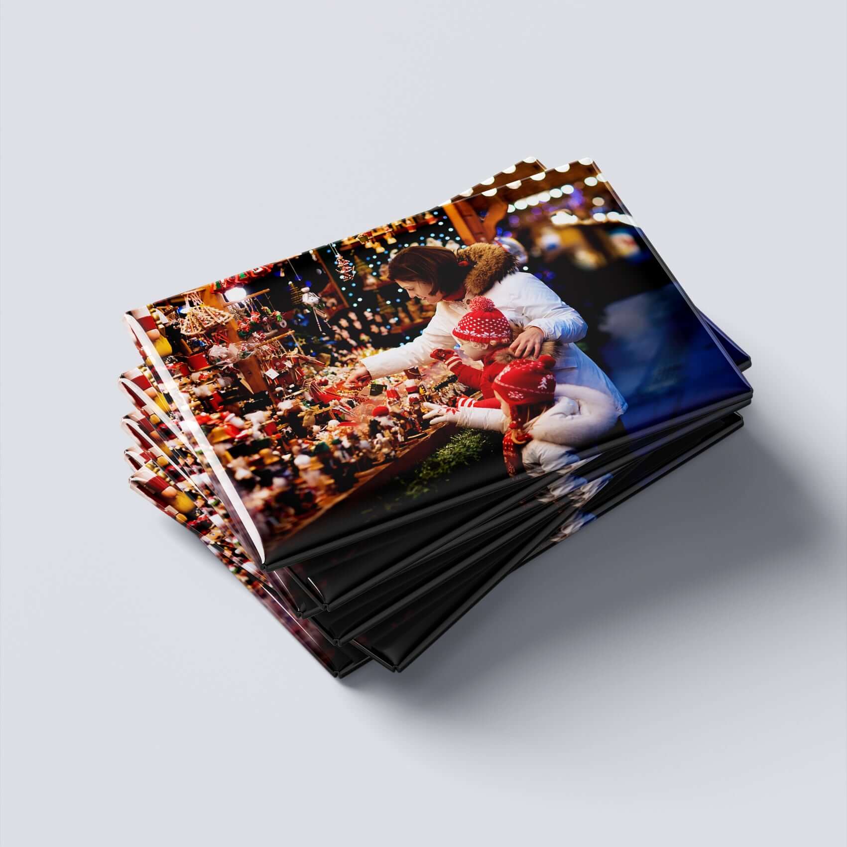 Magneți foto personalizați, set 8buc - Târg de Crăciun