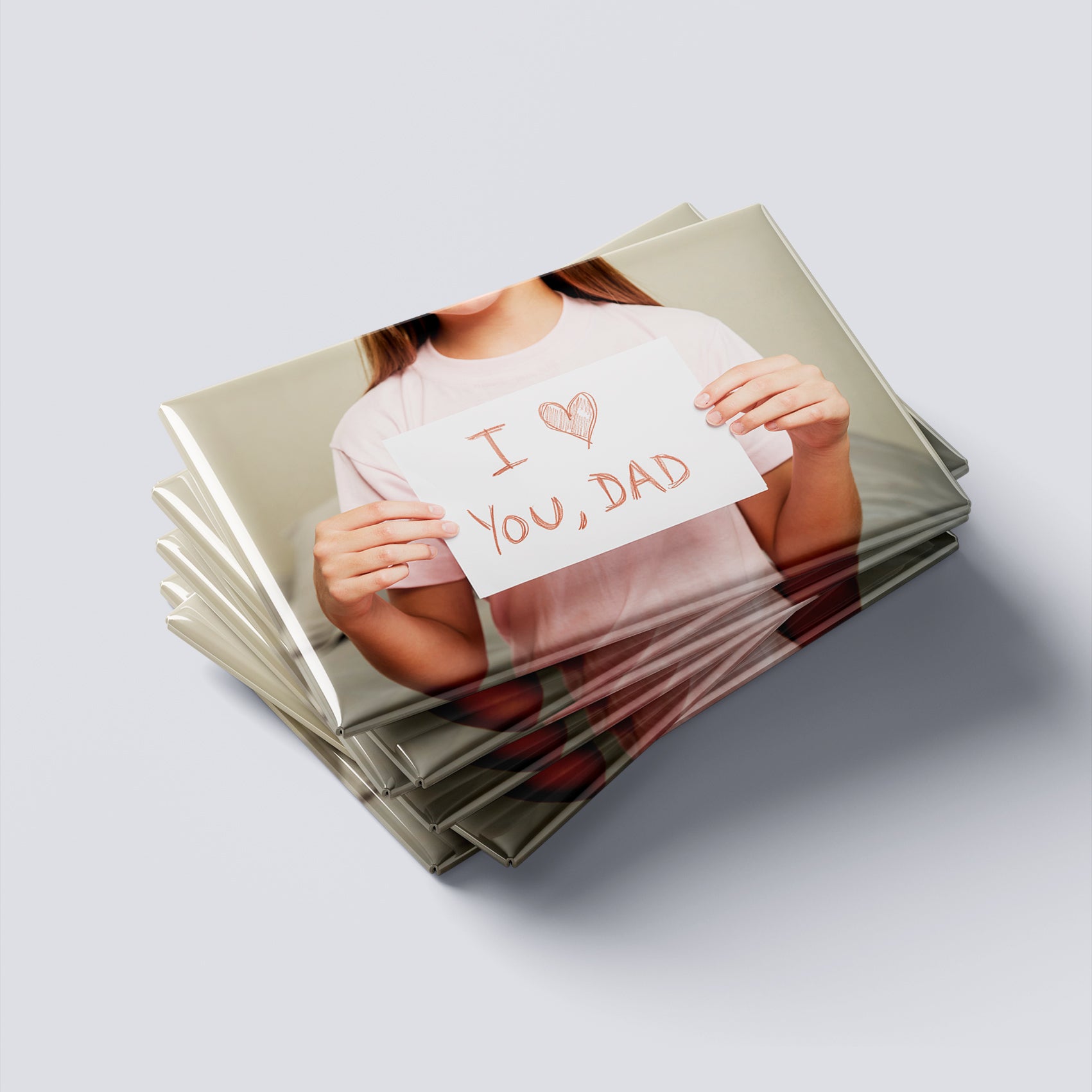 Magneți foto personalizați, set 8buc - I Love You, Dad