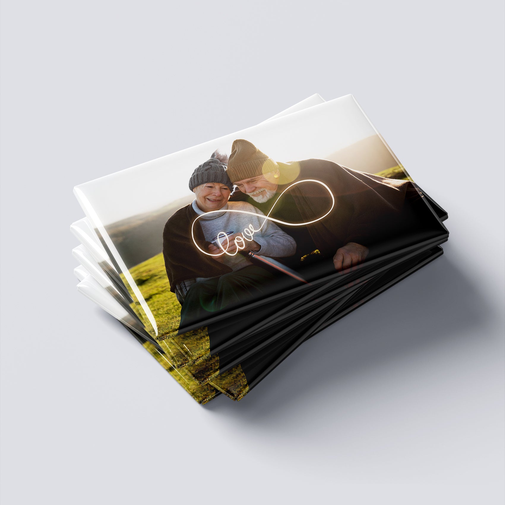 Magneți foto personalizați, set 8buc - Până la adânci bătrâneți