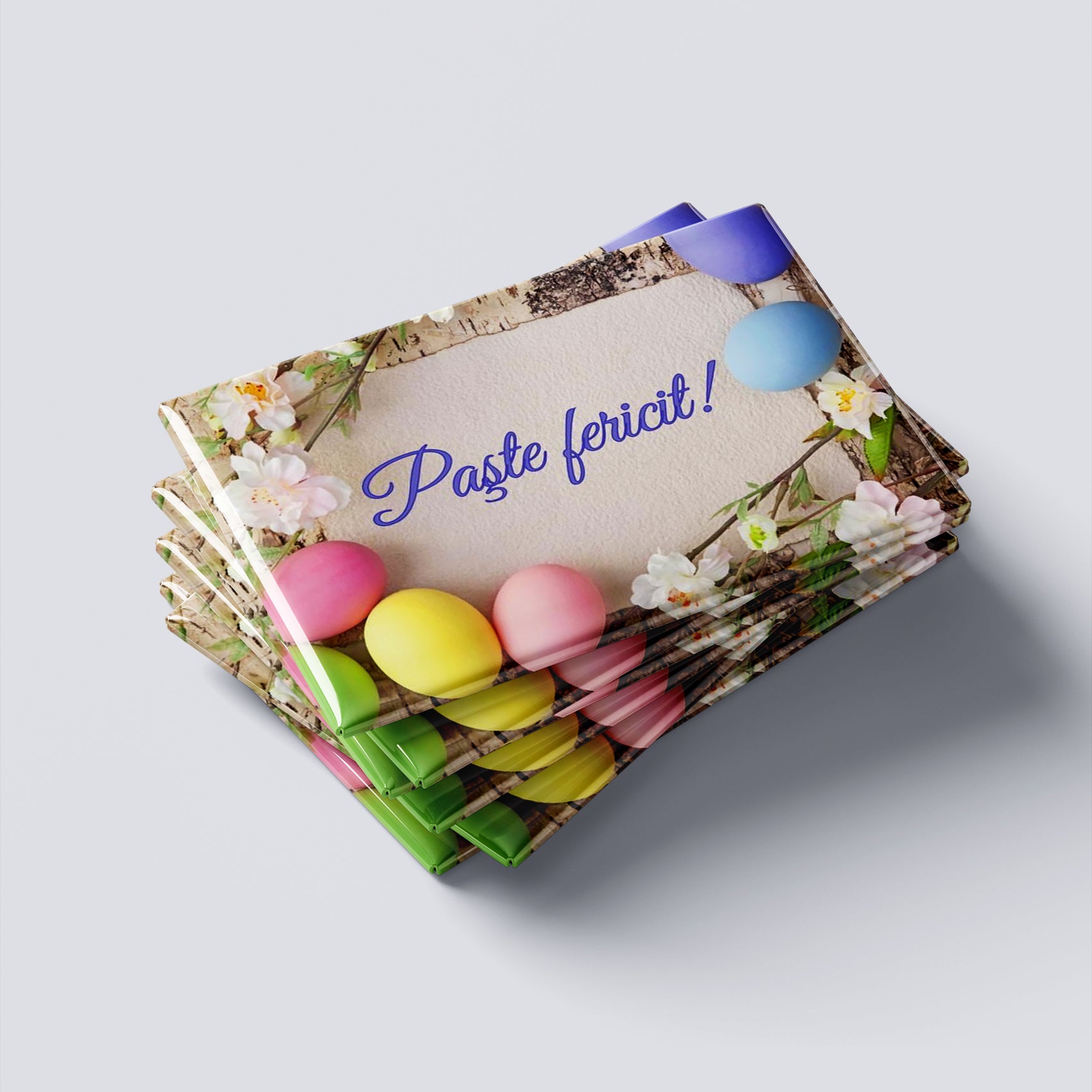 Magneți foto personalizați, set 8buc - Urări de Paște