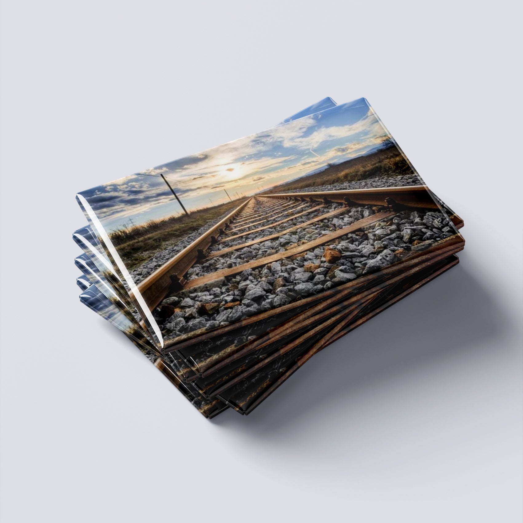 Magneți foto personalizați, set 8buc - Linii